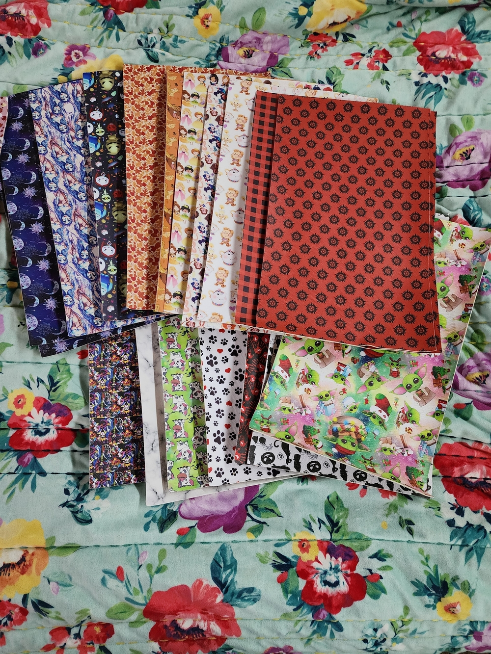 Assorted Patterned Faux Leather Bundle